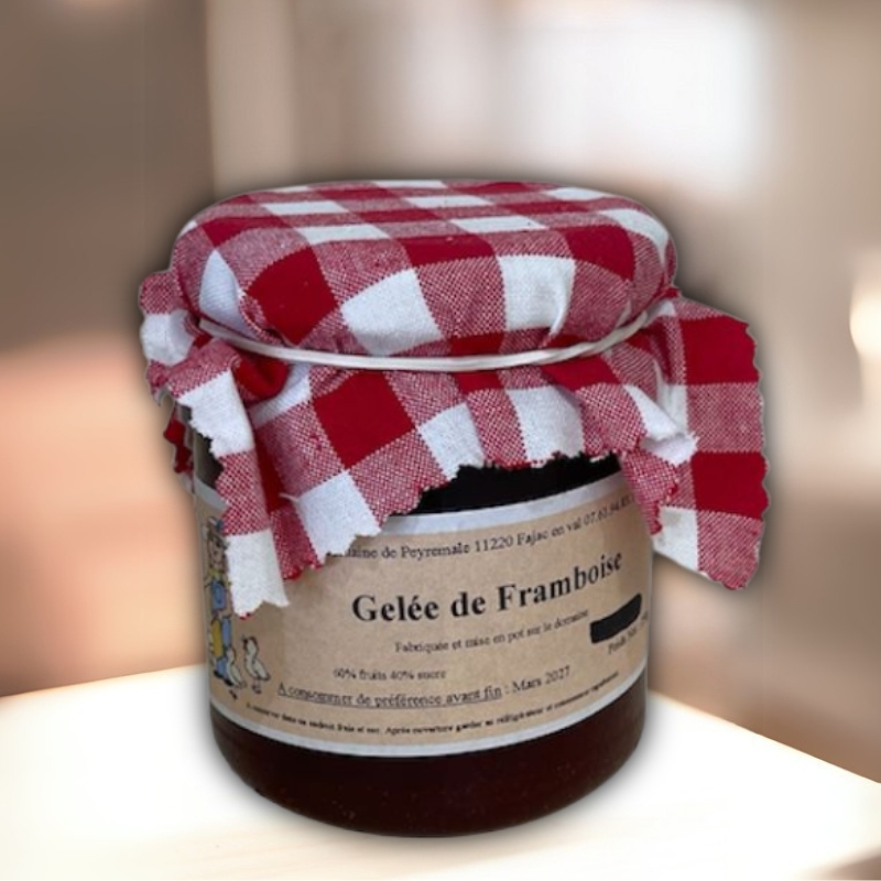 gelée de framboise du Domaine de Peyremale